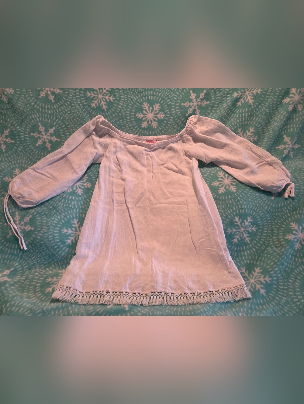 Lilly Pulitzer White Off-Shoulder Dress Medium